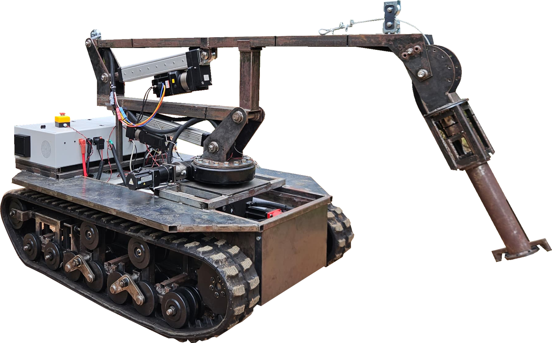 collect & stacking machine robot transparent